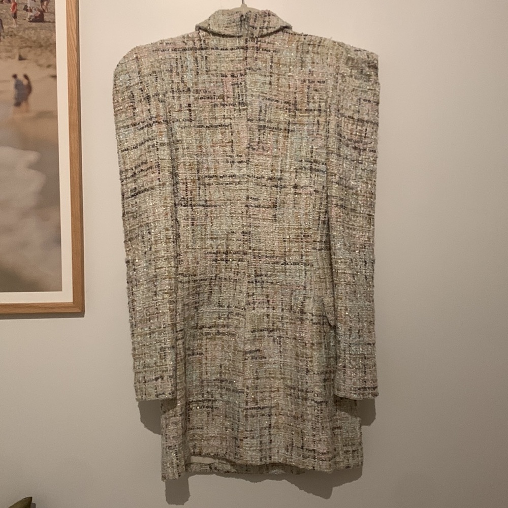 Ronny Kobo Long Sleeve Tweed Dress - Picture 2 of 7